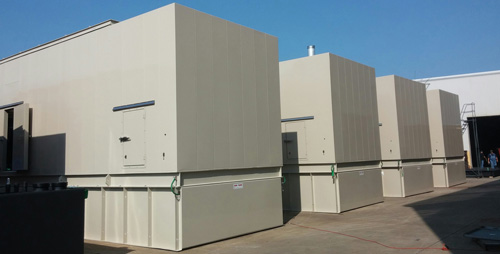 custom generator enclosures with switchgear housings